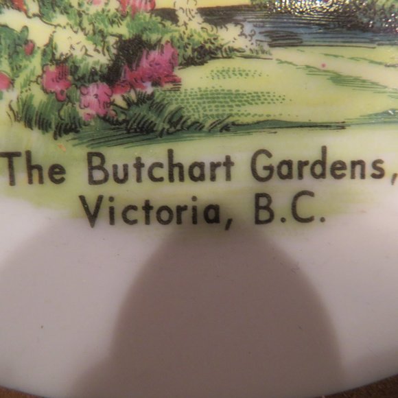 Butchart Gardens Collectible Plate Ceramic 6.75" Dia. (177C) - Picture 3 of 4
